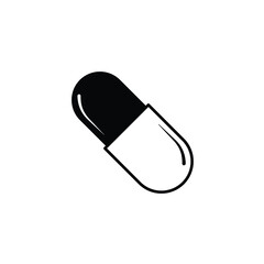 capsule icon, pill icon, medicine icon