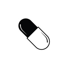 capsule icon, pill icon, medicine icon