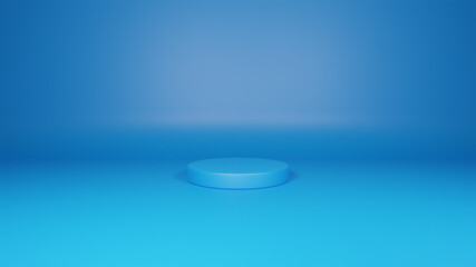 Podium - Blue background