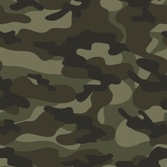 modèle sans couture de camouflage. Camouflage militaire. Impression moderne. Vecteur