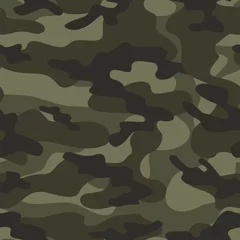 Tuinposter Camouflage camouflage naadloos patroon. Camouflage militair. Moderne afdrukken. Vector