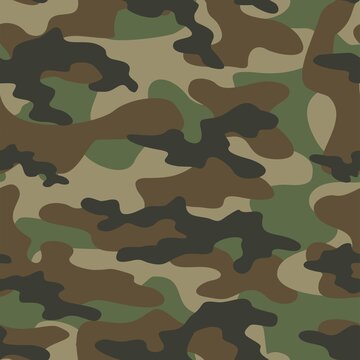 camouflage seamless pattern. Camo green Military. Modern print. Vector