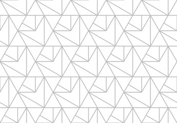 The geometric pattern with lines. Seamless vector background. White and gray texture. Graphic modern pattern. Simple lattice graphic design.