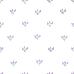 Cute simple Floral pattern in the small flower. Seamless vector texture. Elegant template for fashion prints, textile, wallpaper. Printing with small blue flowers. spring flowers, summer flowers.