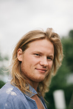 Portrait of smiling man