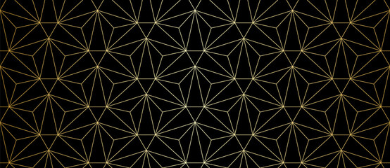 Pattern with golden lines and triangles. Stylish abstract geometric diamond texture in light color. Seamless linear pattern for fabric, textile and jewelry. Modern swatch for design.