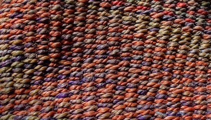 close up of colorful fabric