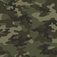 Fototapeta premium Full seamless abstract military camouflage skin pattern vector for decor and textile. Army masking design for hunting textile fabric printing and wallpaper. Design for fashion and home design.