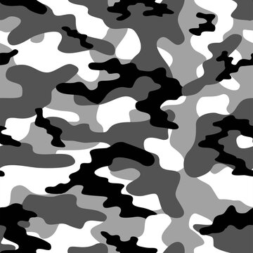 grey military camouflage print seamless vector pattern. green background .modern.