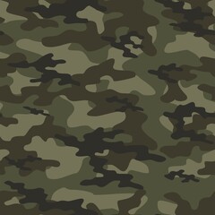 Fototapeta premium military camouflage. vector seamless print. army camouflage for clothing or printing