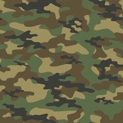 green military camouflage. vector seamless print. army camouflage for clothing or printing