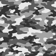 Wall murals Camouflage grey military camouflage. vector seamless print. army camouflage for clothing or printing