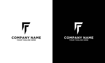 FF letter initial logo design vector template
