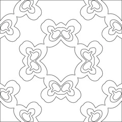 Geometric vector pattern with triangular elements. Seamless abstract ornament for wallpapers and backgrounds. Black and white colors.
