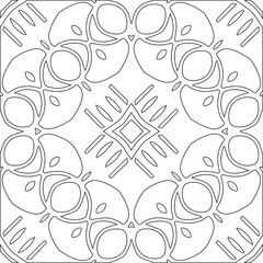 Geometric vector pattern with triangular elements. Seamless abstract ornament for wallpapers and backgrounds. Black and white colors.
