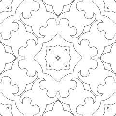 Geometric vector pattern with triangular elements. Seamless abstract ornament for wallpapers and backgrounds. Black and white colors.
