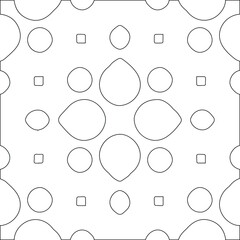 Geometric vector pattern with triangular elements. Seamless abstract ornament for wallpapers and backgrounds. Black and white colors.
