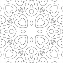 Geometric vector pattern with triangular elements. Seamless abstract ornament for wallpapers and backgrounds. Black and white colors.
