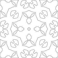 Geometric vector pattern with triangular elements. Seamless abstract ornament for wallpapers and backgrounds. Black and white colors.
