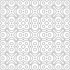 Geometric vector pattern with triangular elements. Seamless abstract ornament for wallpapers and backgrounds. Black and white colors.
