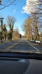 car driving on the road