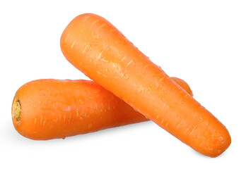 Carrot isolated on white with clipping path