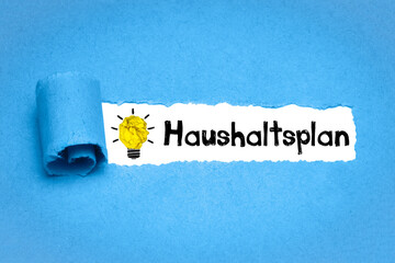 Haushaltsplan 