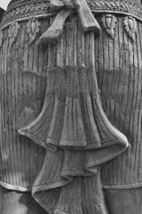 Carved stone ancient Khmer style in the temple are very beautiful.