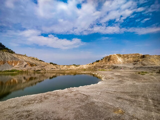 Lake dessert landscape