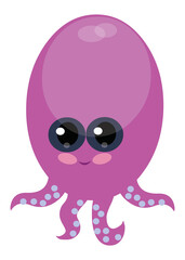 Octopus cartoon vector
