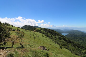 山梨県の大菩薩嶺の登山