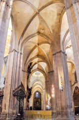 Fototapeta premium Interiors of Seville cathedral, Andalusia, Spain