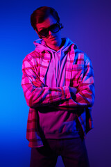 stylish guy in sunglasses