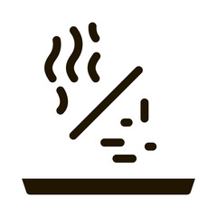 aromatic stick glyph icon vector. aromatic stick sign. isolated symbol illustration