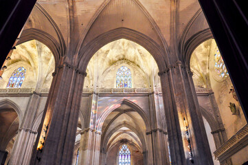 Fototapeta premium Interiors of Seville cathedral, Andalusia, Spain