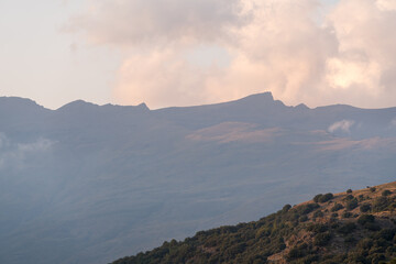 mountainous landscape of Sierra Nevada