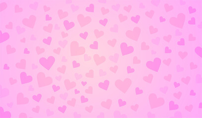 Heart valentine light pink background, Love concept
