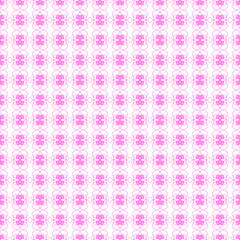 Abstract Seamless Pattern Pink Doodle Geometric Figures Background Vector