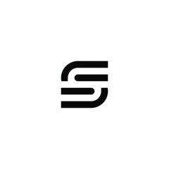 initial S logo design vector