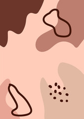 creative background in minimal trendy style with copy space for text