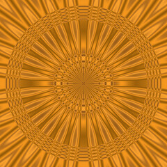 Geometric background with solar ornament