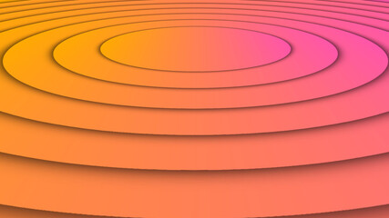 3d render of a red and yellow spiral