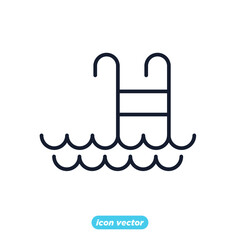 Swimming Pool icon. Swimming Pool symbol template for graphic and web design collection logo vector illustration