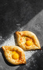 traditional Georgian khachapuri in Adjarian