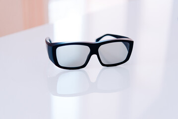 glasses on the table