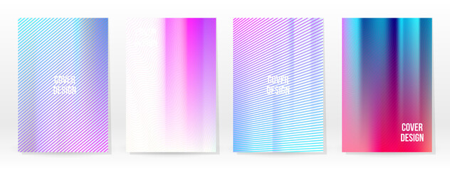 Holographic Poster Set Iridescent Technology Cover