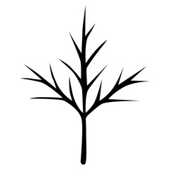 Flat Vector Illustration of Branch