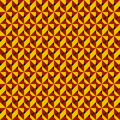 Red And Yellow Diagonal Shapes. Vector Pattern.