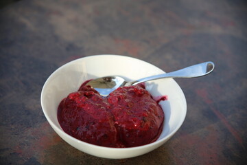Himbeeren Nachspeise.