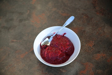 Himbeeren Nachspeise.